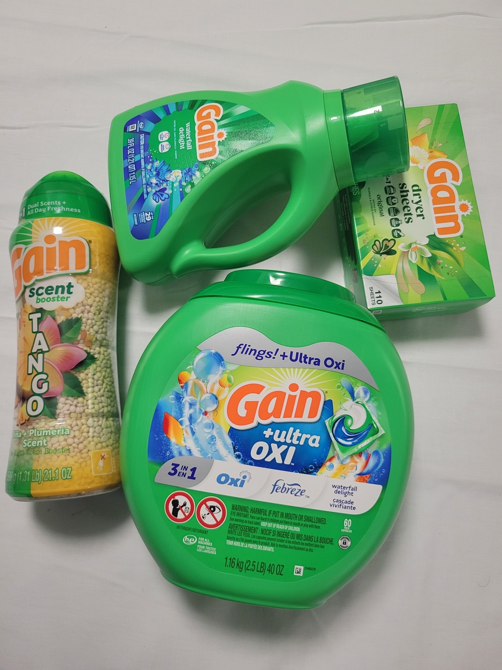 Laundry Care Bundle - Green Scented Detergent & Boosters